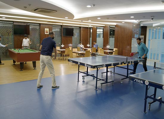 A recreation room to uncurl and relax @ 63 moons
